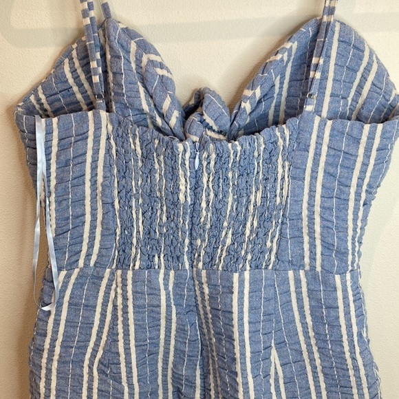 Lost + Wander Waves Stripe Tie Front Romper - Picture 9 of 11